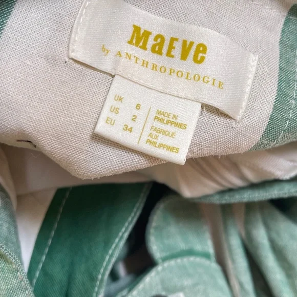 Anthropologie Gingham Dress. Size 2 - Picture 3 of 5